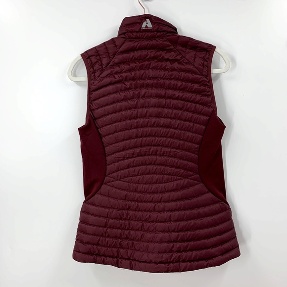 Eddie Bauer Microtherm 2.0 Down Vest in Dark Berry Sz S - Picture 2 of 9